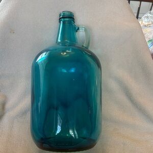 Vintage Aqua Blue Moonshine Jug